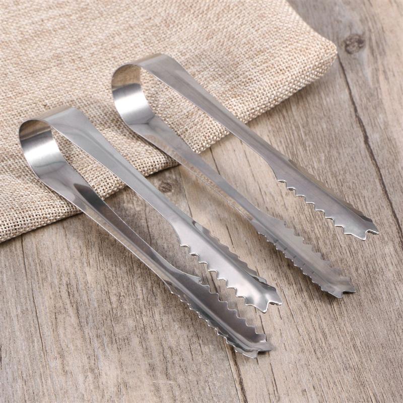 Stainless Steel Ice Scoop and Two Tongs