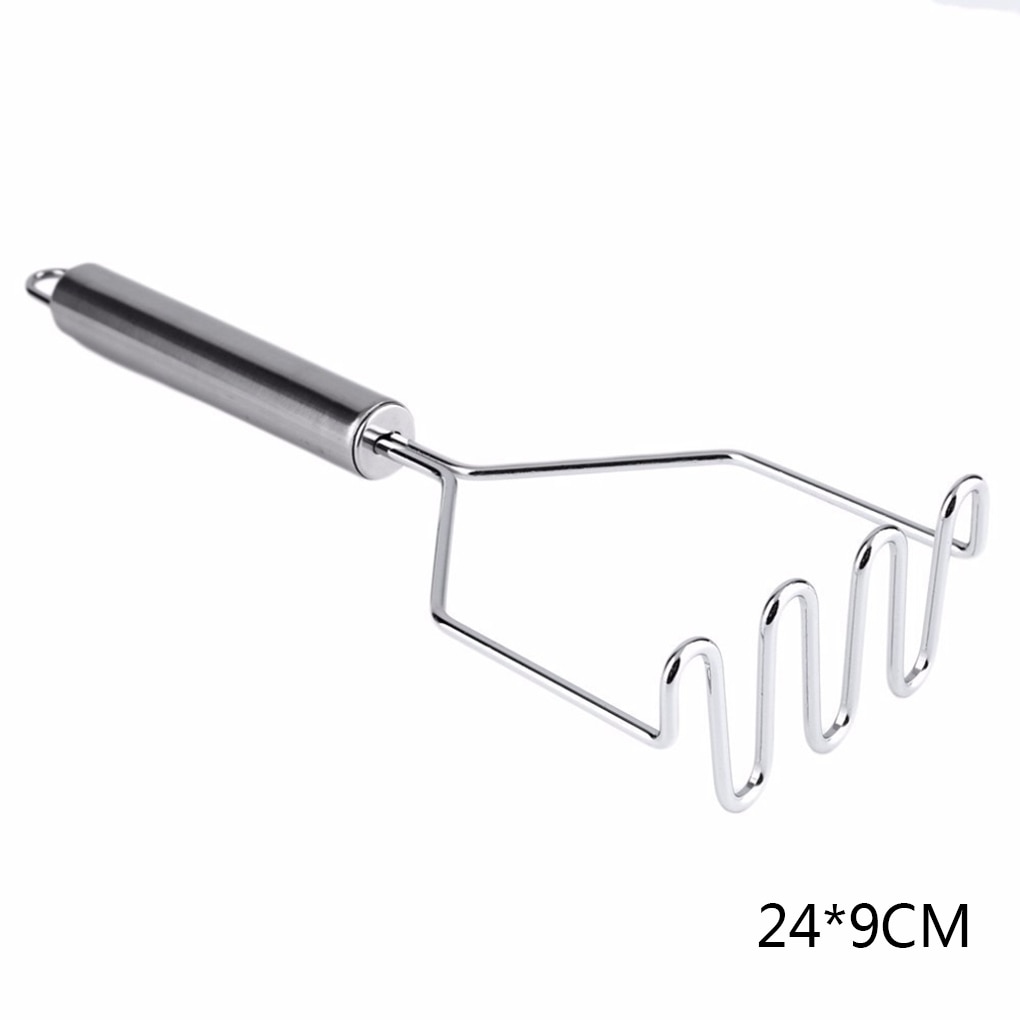 One Hand Stainless Steel Wave Vegetable Masher