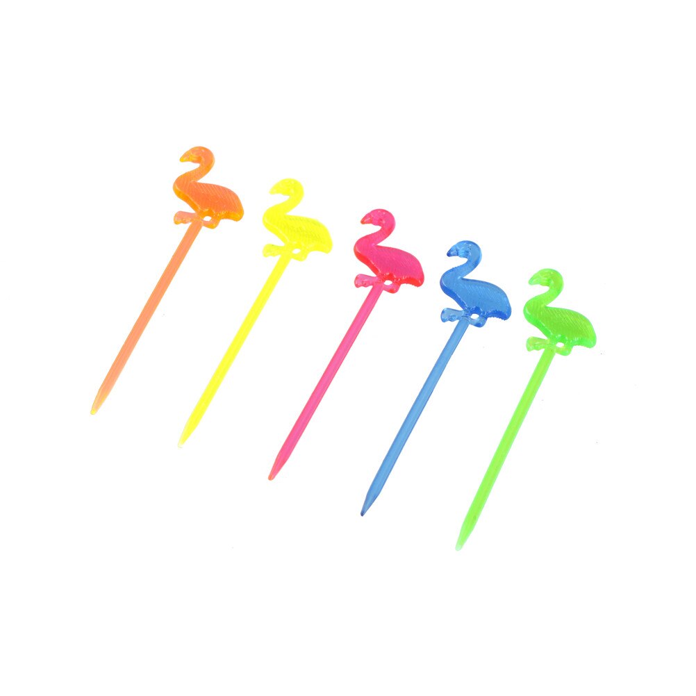 50pc Flamingo Plastic Swords