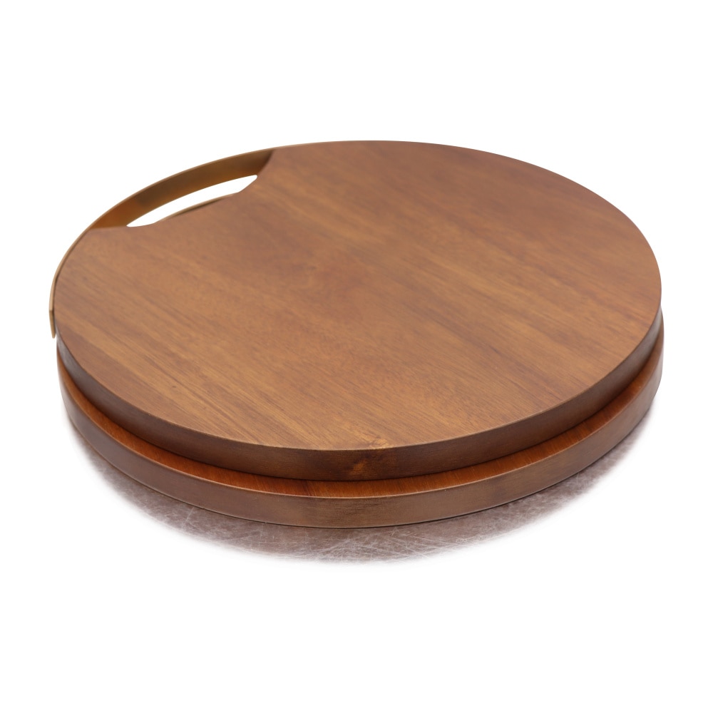 Circular Wooden Cheese Board