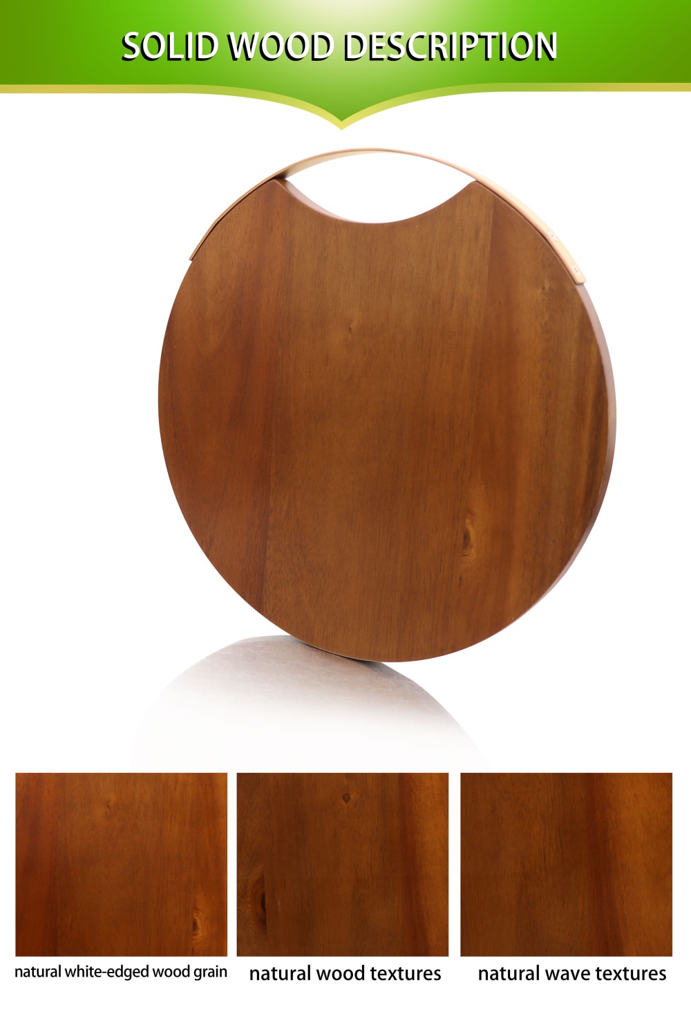 Circular Wooden Cheese Board