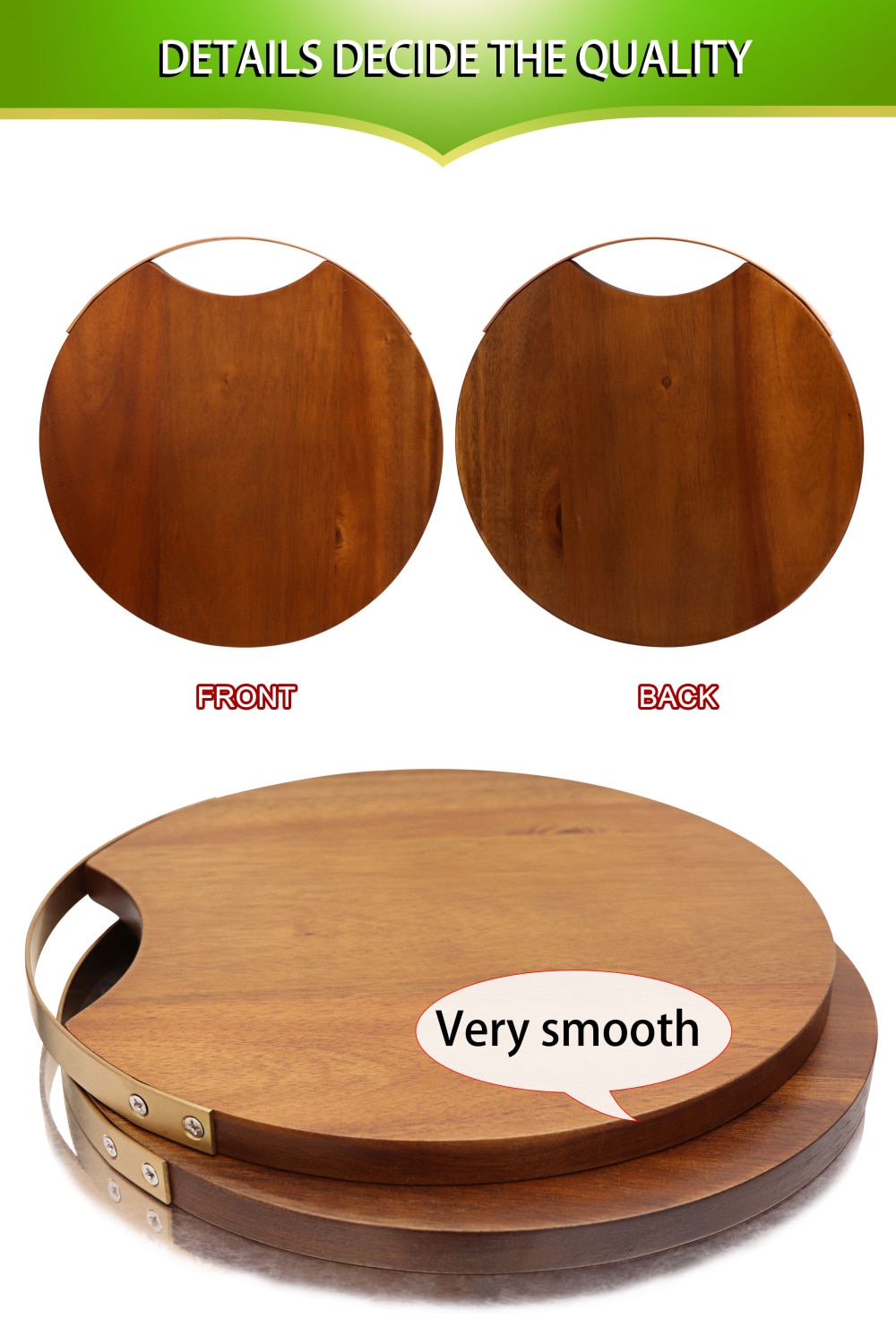 Circular Wooden Cheese Board