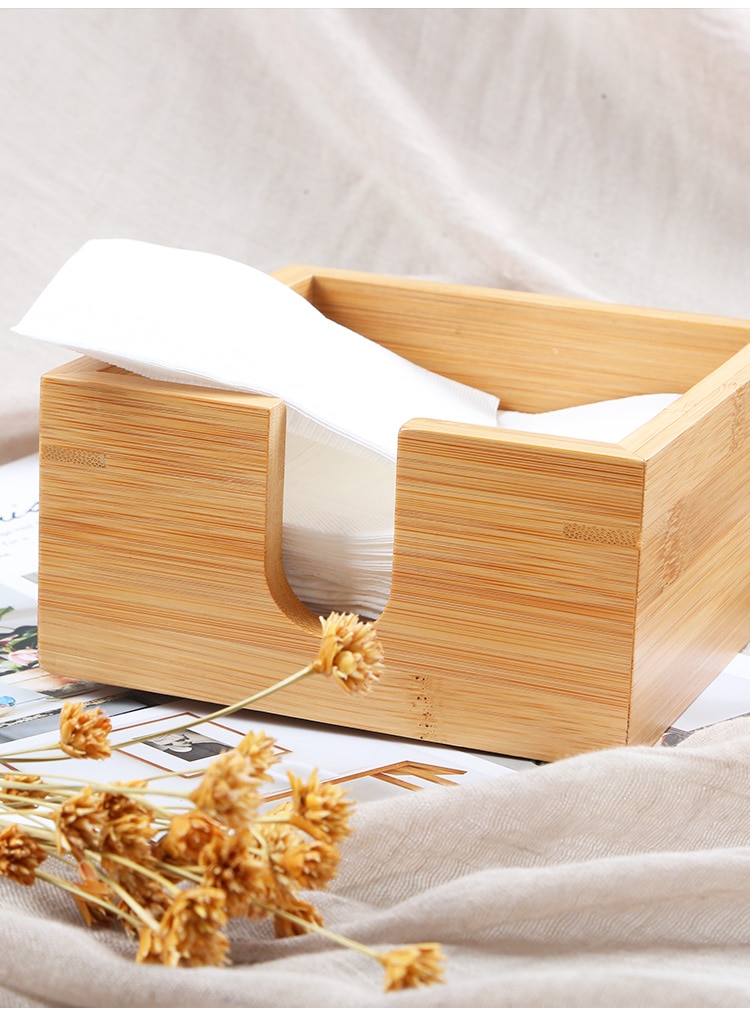 Wooden Table Napkin Box