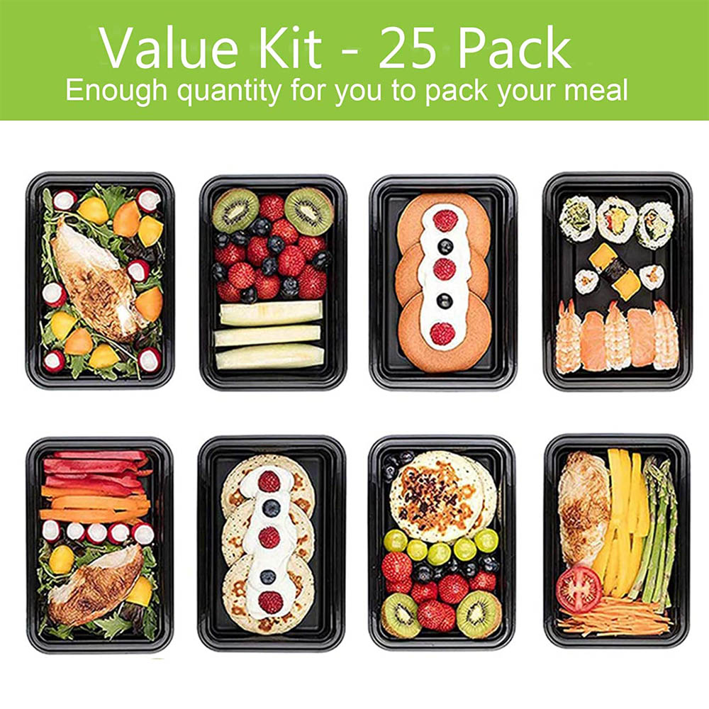 25-Piece Rectangular Container with Lid