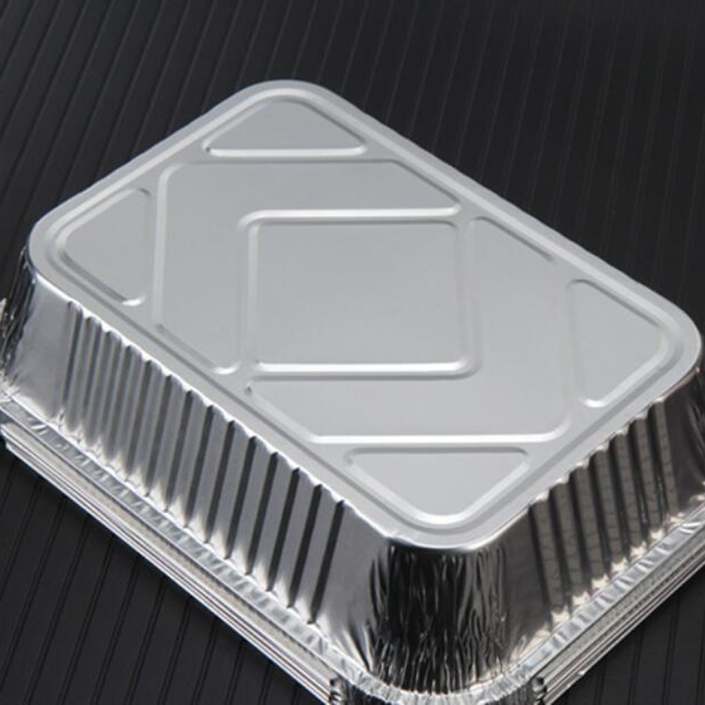 25x Disposable Tinfoil Baking Pan Takeaway Food Container BBQ Tray