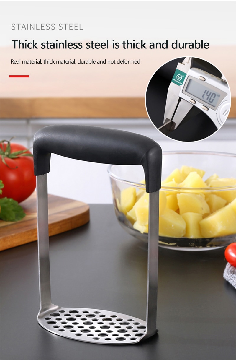 Stainless Steel Potato Masher with Handle