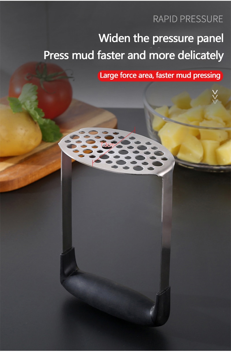 Stainless Steel Potato Masher with Handle