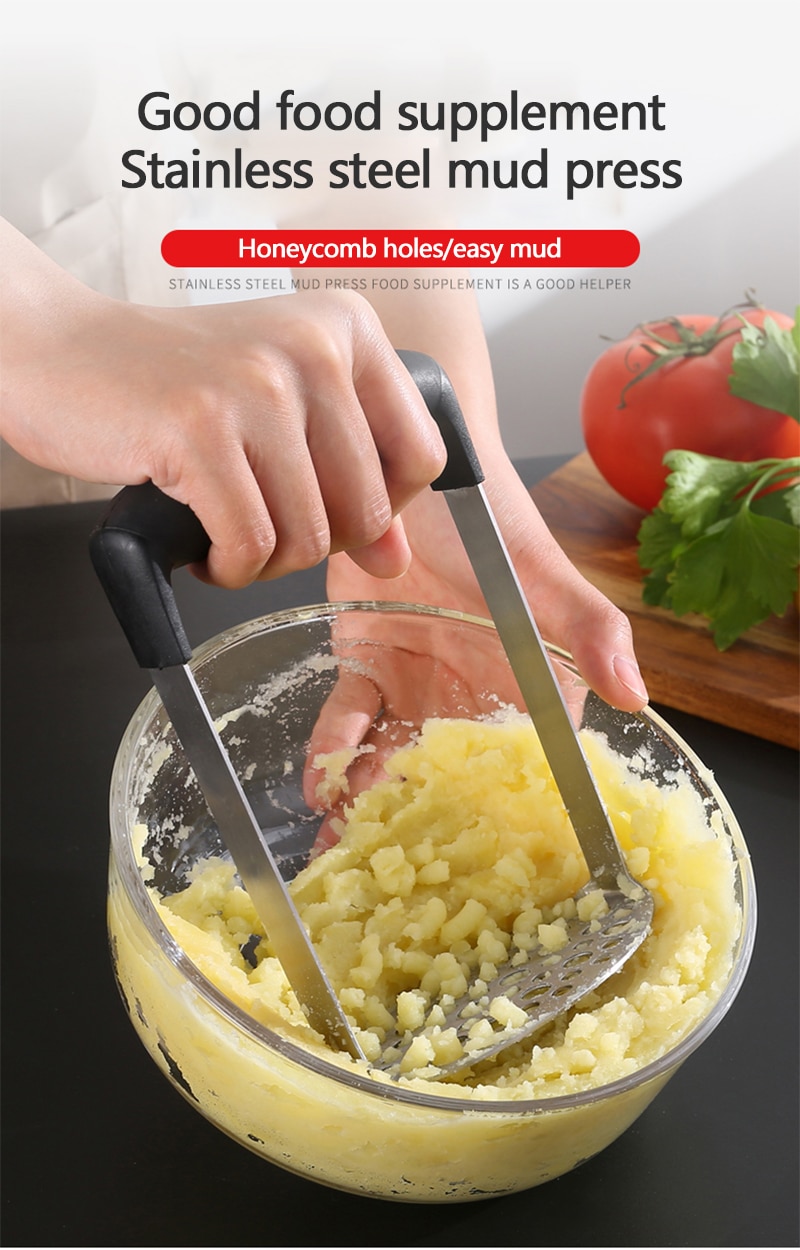 Stainless Steel Potato Masher with Handle