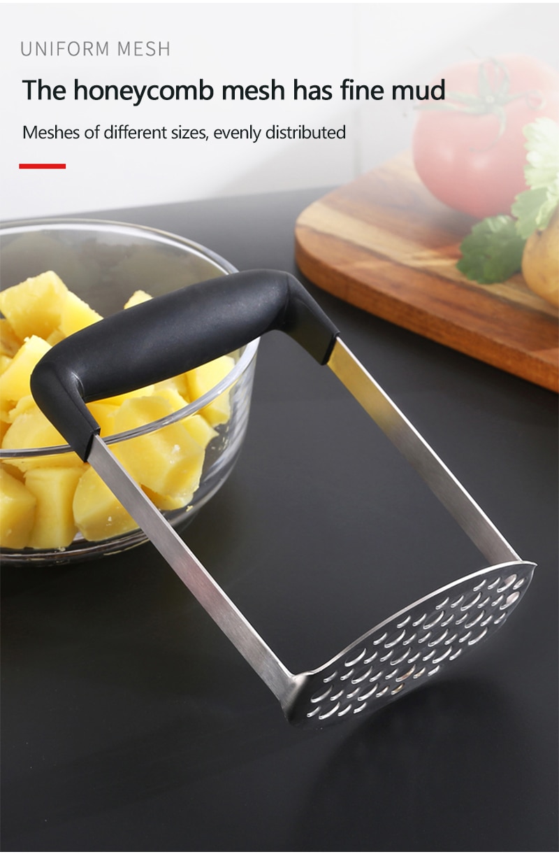 Stainless Steel Potato Masher with Handle