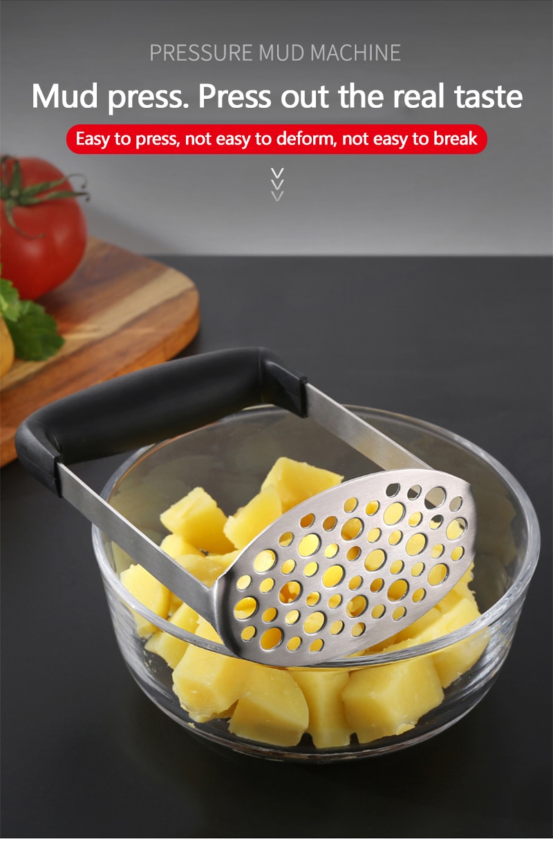 Stainless Steel Potato Masher with Handle