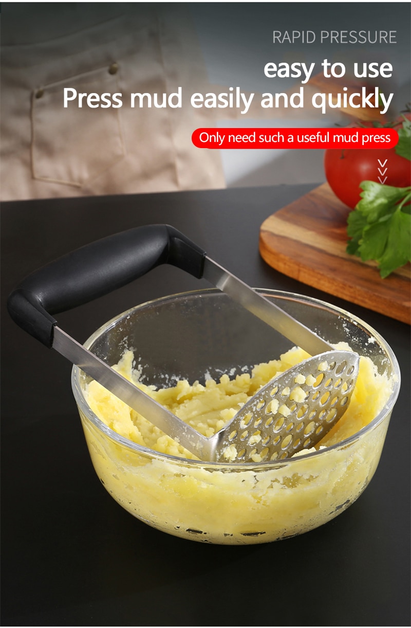 Stainless Steel Potato Masher with Handle