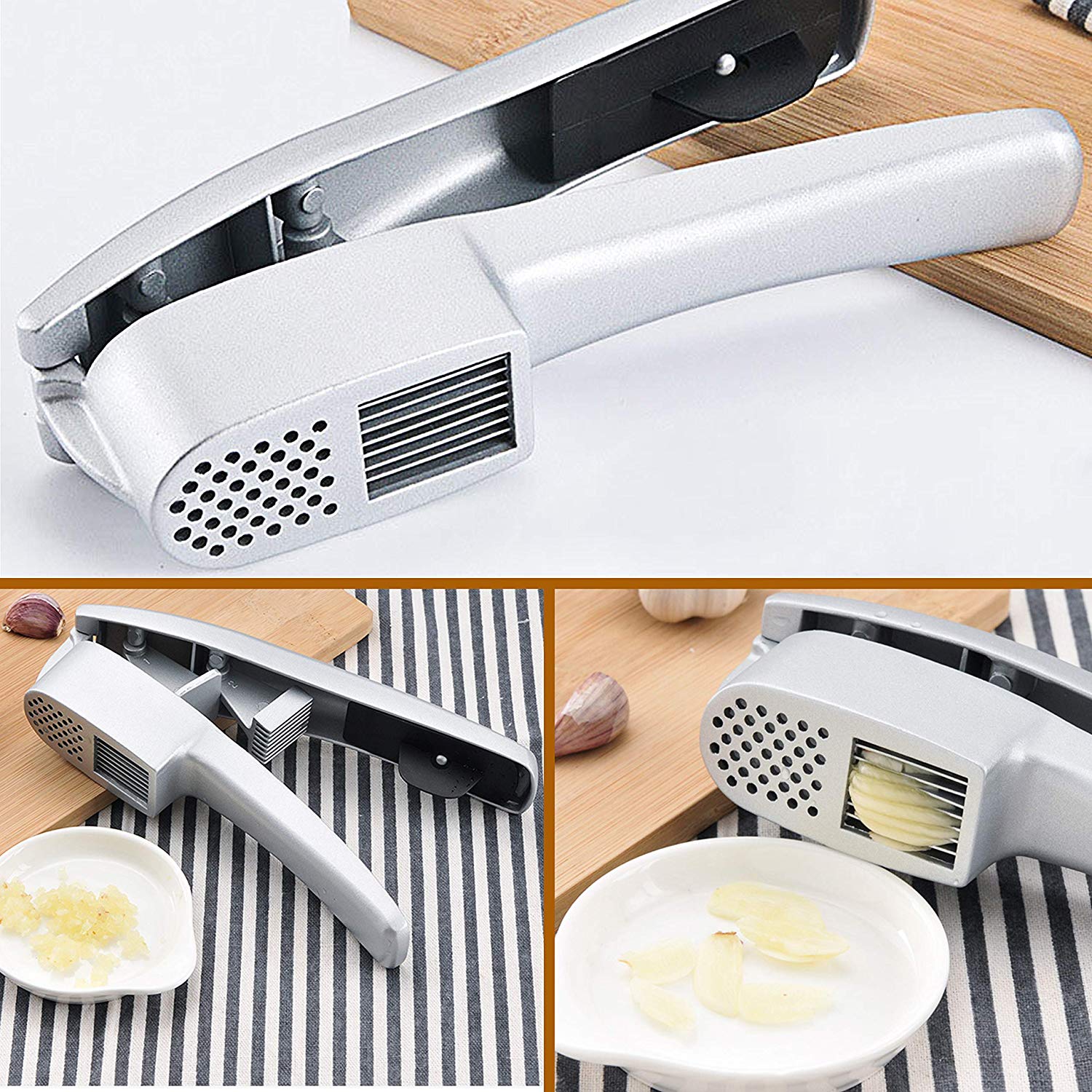 Stainless Steel Garlic Press