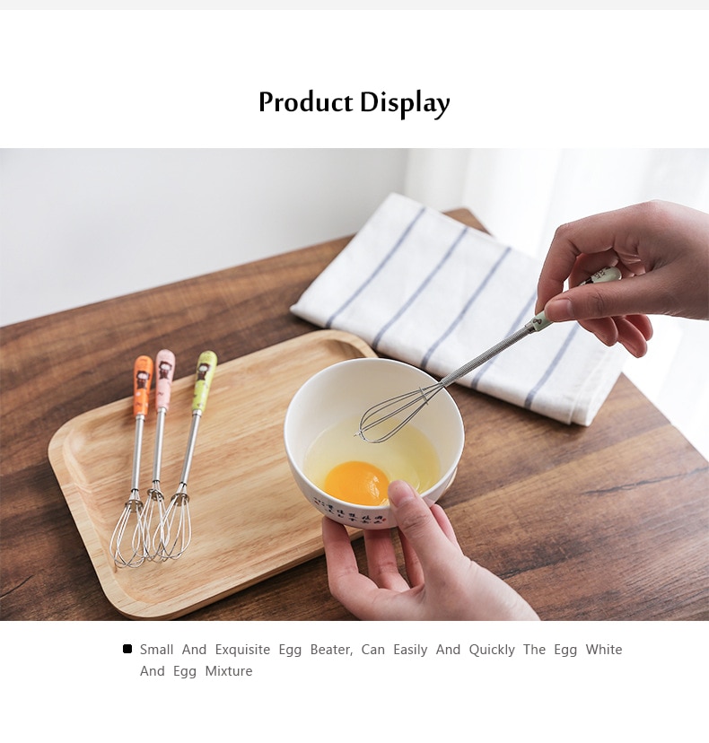 1Pcs Mini Handle Stirrer Whisk Coffee Milk Drink Practical egg Mixer Nozzle Foamer Kitchen Cooking small tools
